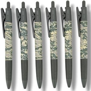 Pilot Camo Retractable Ballpoint Pens Black Ink Lot of 6 Camouflage Refillable